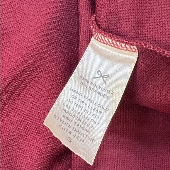 Everly Burgundy Sleeveless Fit and Flare Mini Dress - Small - Picture 8 of 8